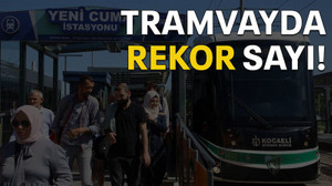 Tramvayda rekor sayı!